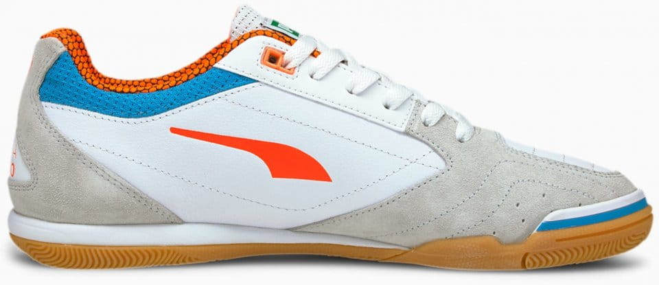 обувки за футзал Puma IBERO II Sala IT Halle Weiss Blau Orange F01