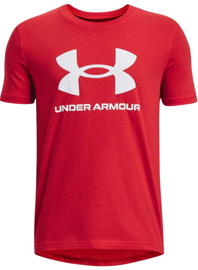 Тениска Under Armour UA B SPORTSTYLE LOGO SS-RED