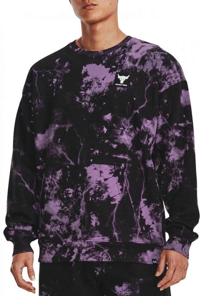 Суитшърт Under Armour Project Rock Rival Fleece Disrupt Printed Crew