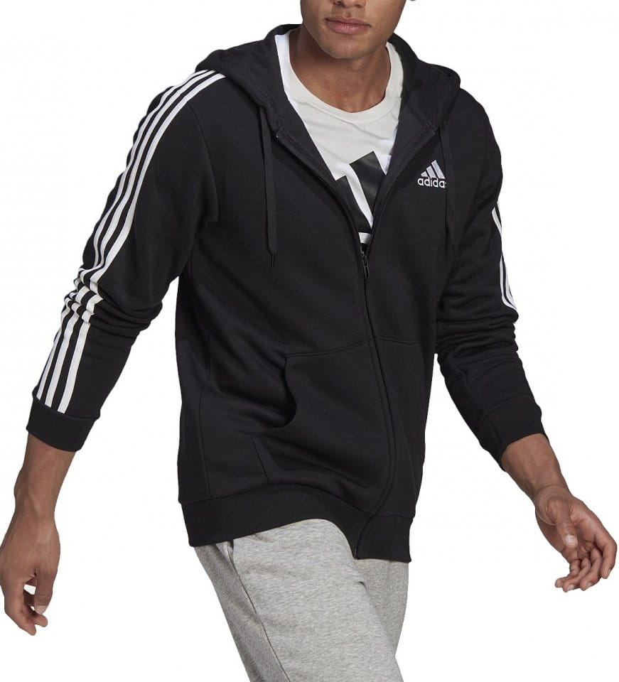 Суитшърт с качулка adidas Sportswear Essentials 3-Stripes FZ Bluza