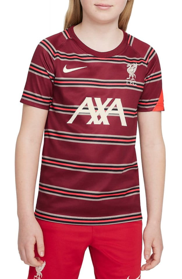 Тениска Nike Liverpool FC Big Kids Pre-Match Short-Sleeve Soccer Top