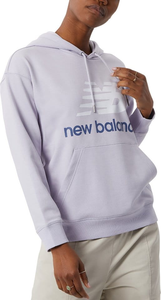 Суитшърт с качулка New Balance Essentials Stacked Logo Oversized Pullover Hoodie